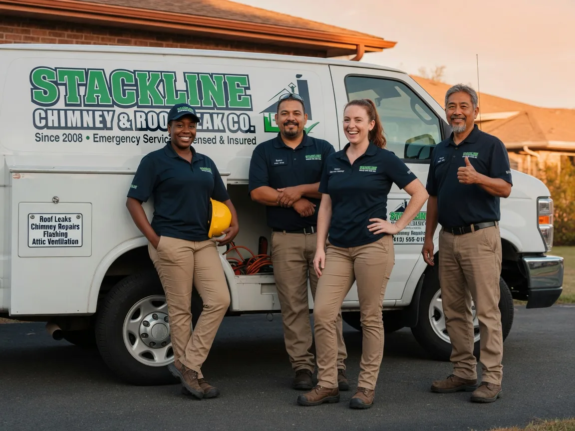Chimney flashing repair company in Parker, KS